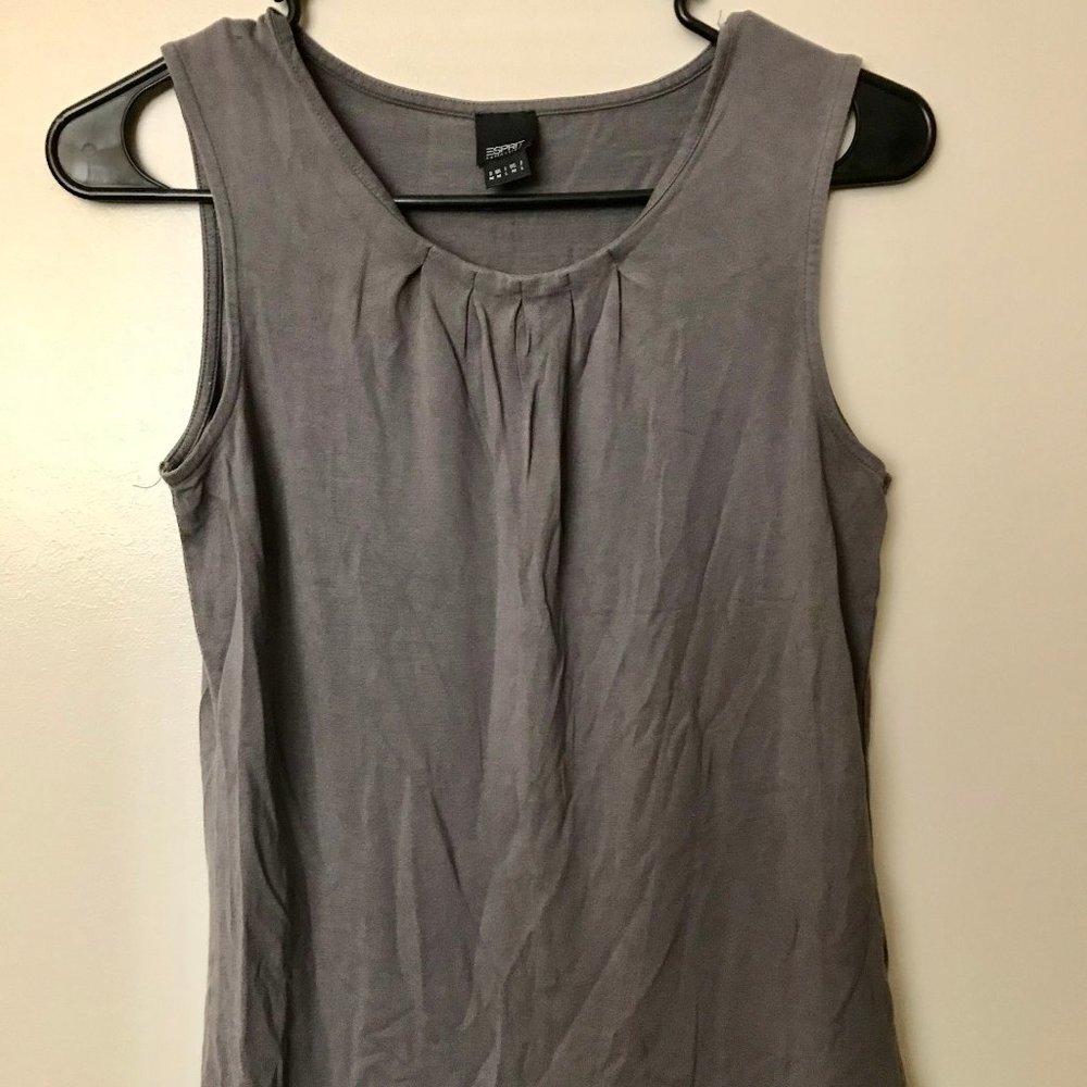 Esprit Classic Gray Sleeveless Top – Size Medium